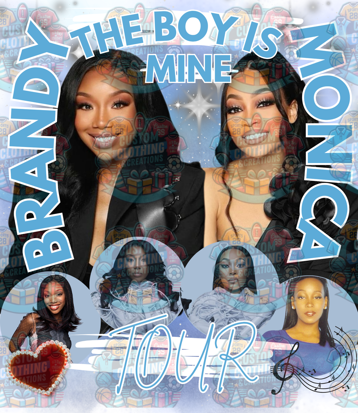 Brandy & Monica “The Boy Is Mine” Tour – Digital T-Shirt Design